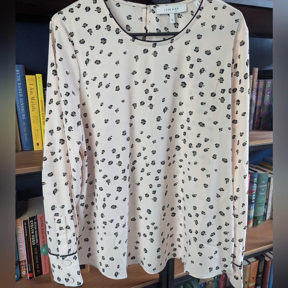 Chic Polka Dot Long Sleeve Blouse